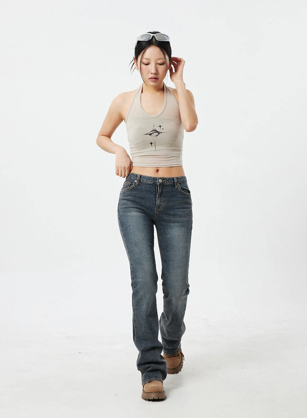 Graphic Neck Strap Top CM32 - Image 10