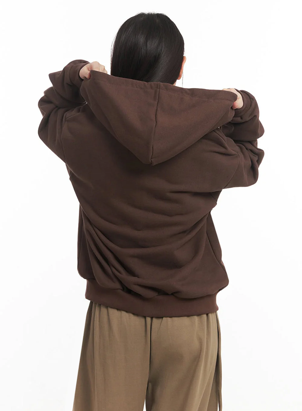 Graphic Oversize Zip-Up Hooded Jacket IM528 - Image 8