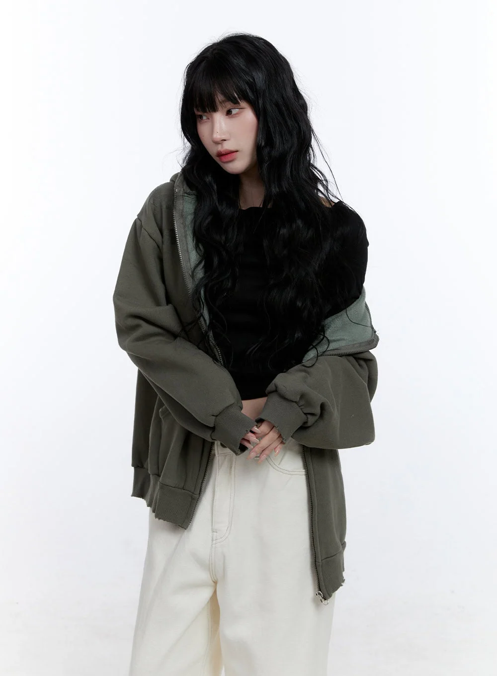 Graphic Oversized Hooded Sweatshirt CD419 - Image 11
