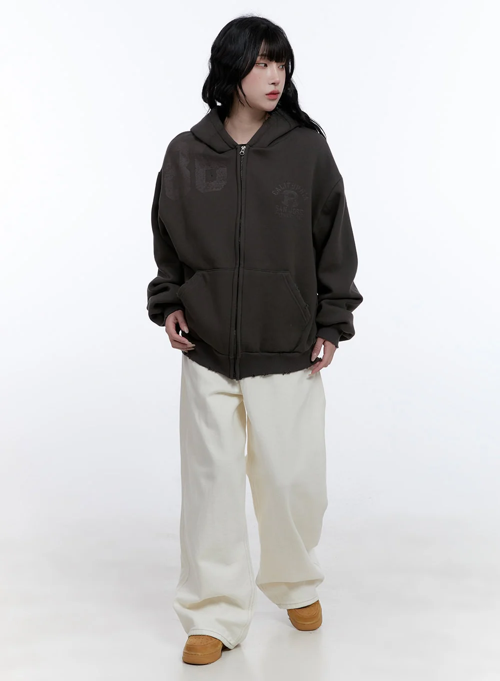 Graphic Oversized Hooded Sweatshirt CD419 - Image 2