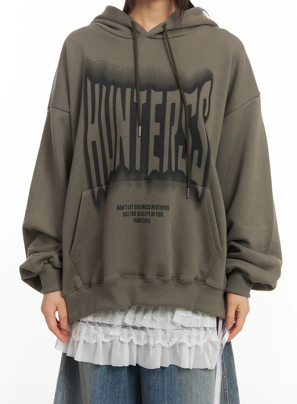 Graphic Oversized Hoodie CF519 - Image 3
