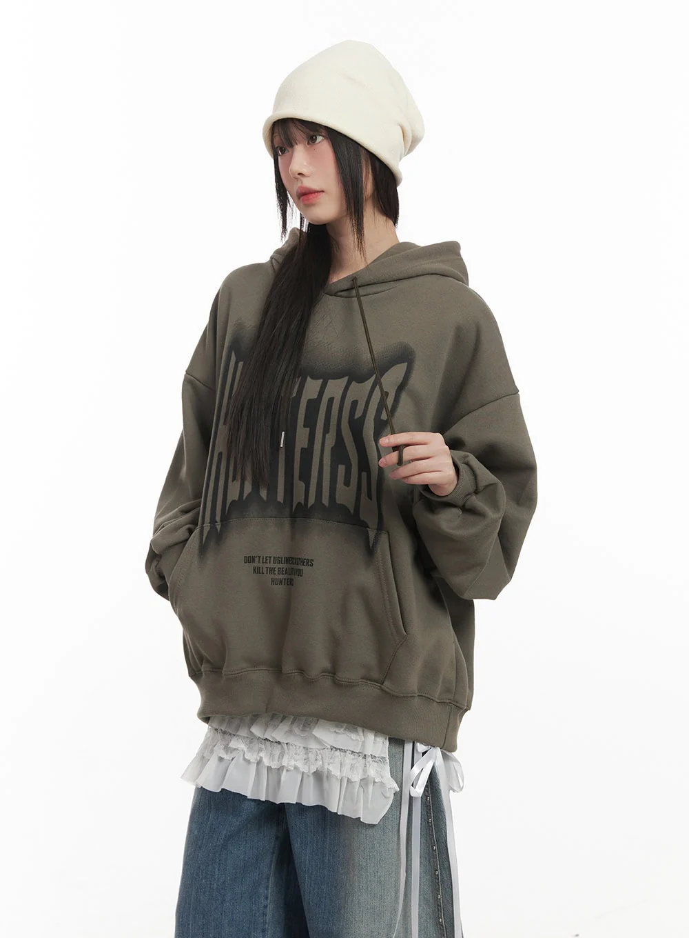 Graphic Oversized Hoodie CF519 - Image 4
