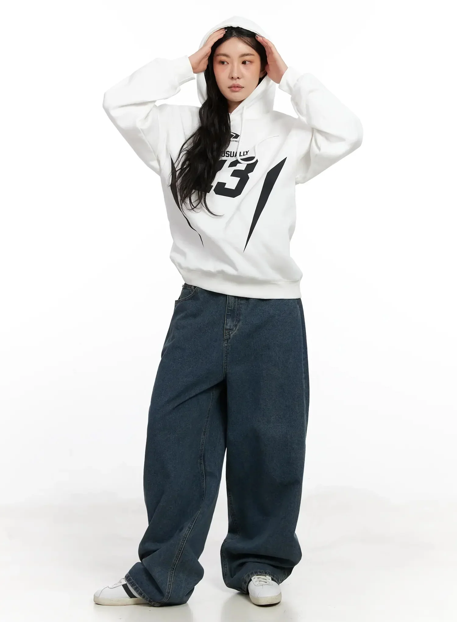 Graphic Print Oversized Hoodie IN528 - Image 11