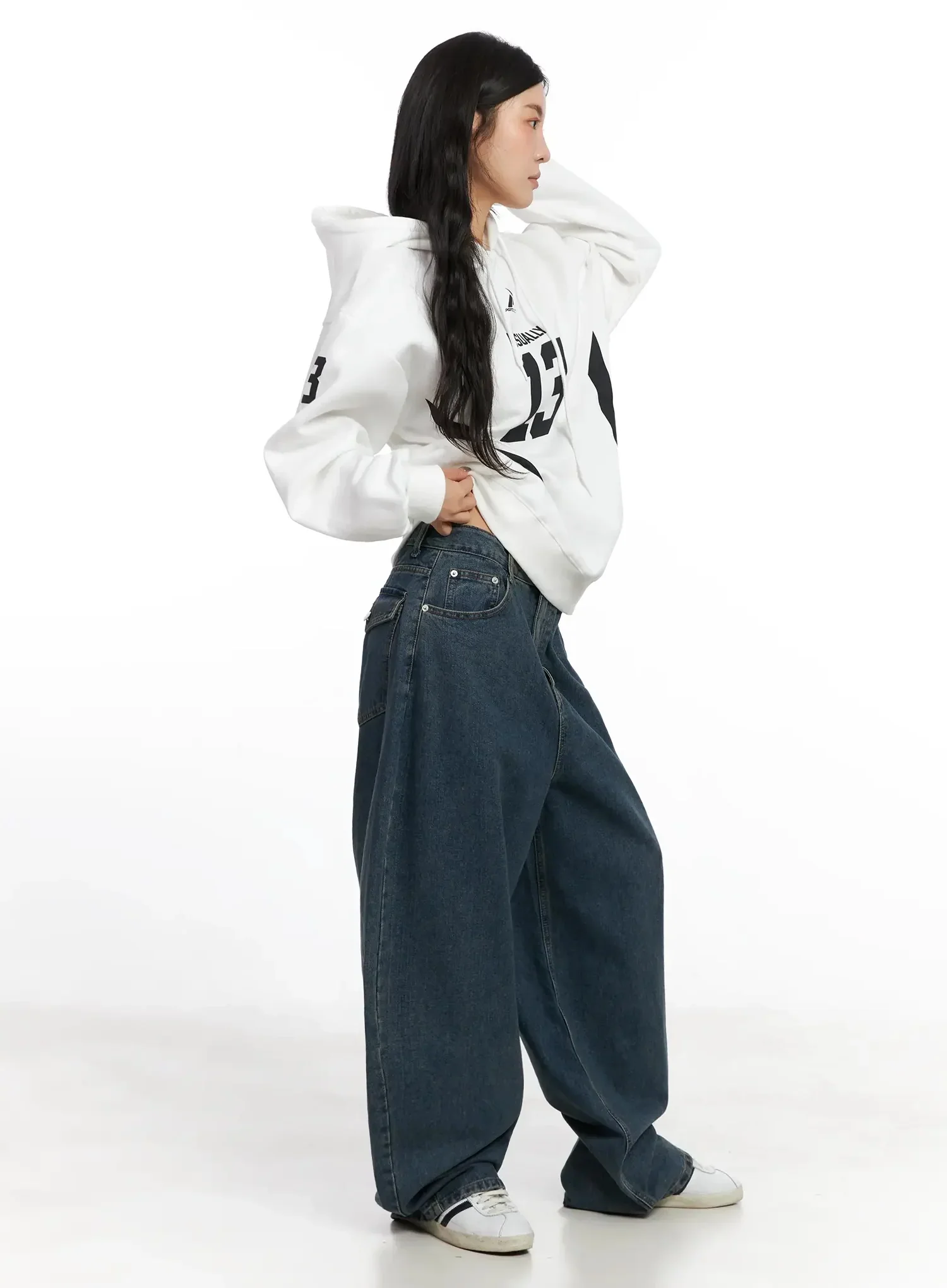 Graphic Print Oversized Hoodie IN528 - Image 12