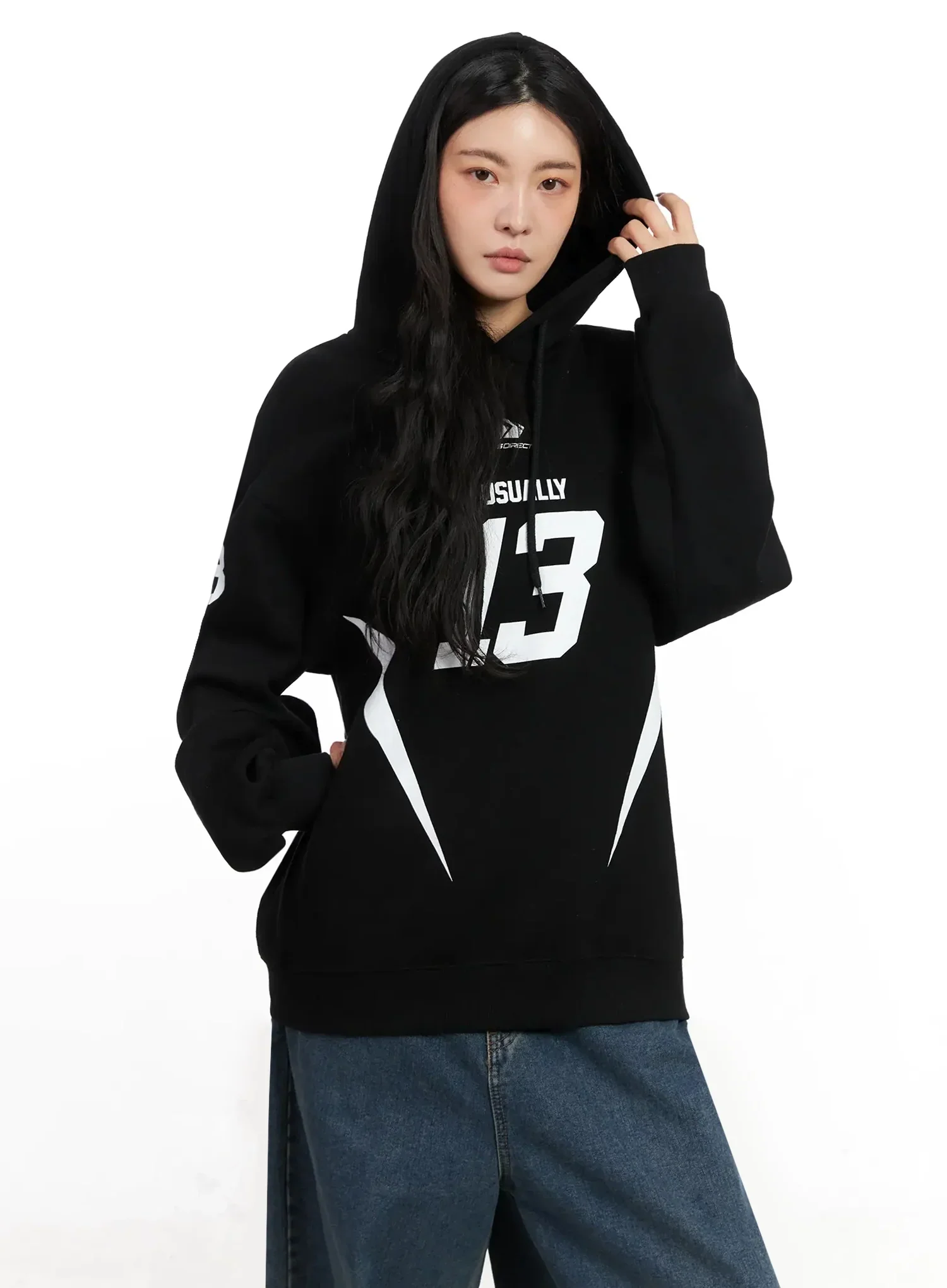 Graphic Print Oversized Hoodie IN528 - Image 15