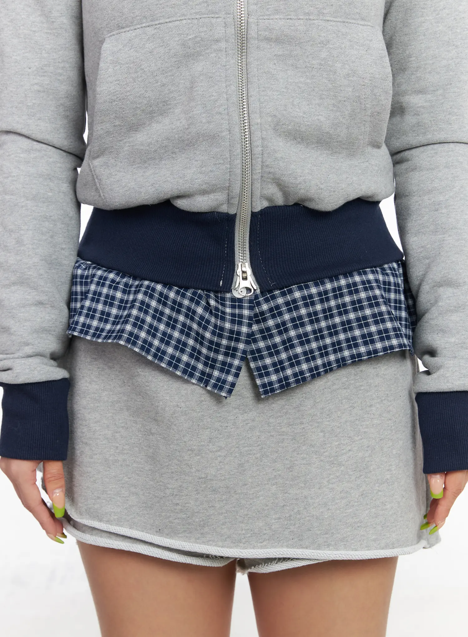 Graphic Print Slim-Fit Zip-Up Cardigan CM520 - Image 6