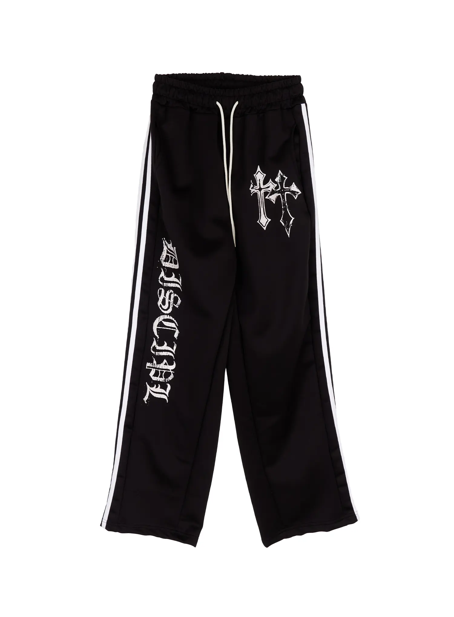 Graphic Print Wide Track Pants CA508 - Image 13