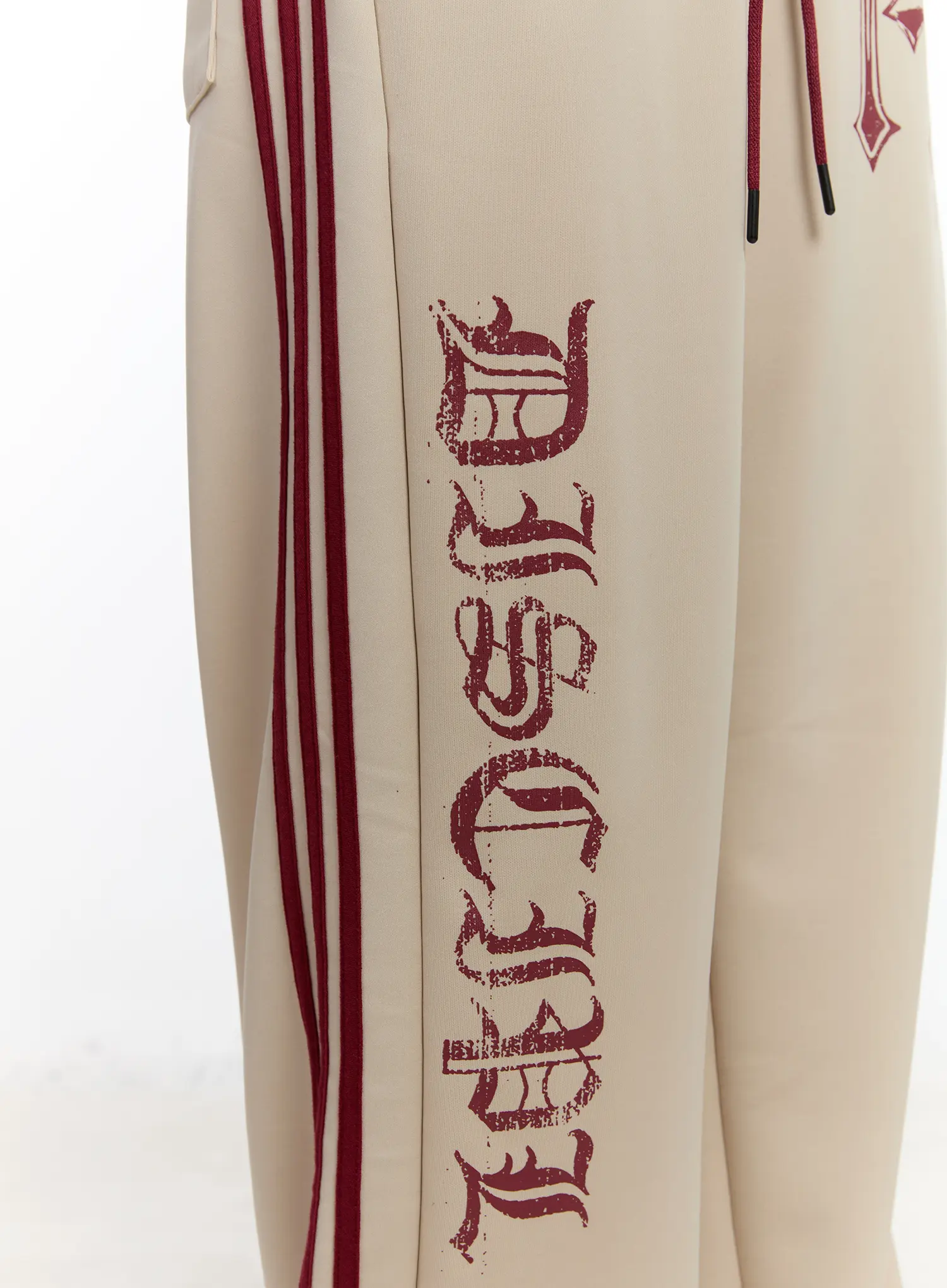 Graphic Print Wide Track Pants CA508 - Image 3