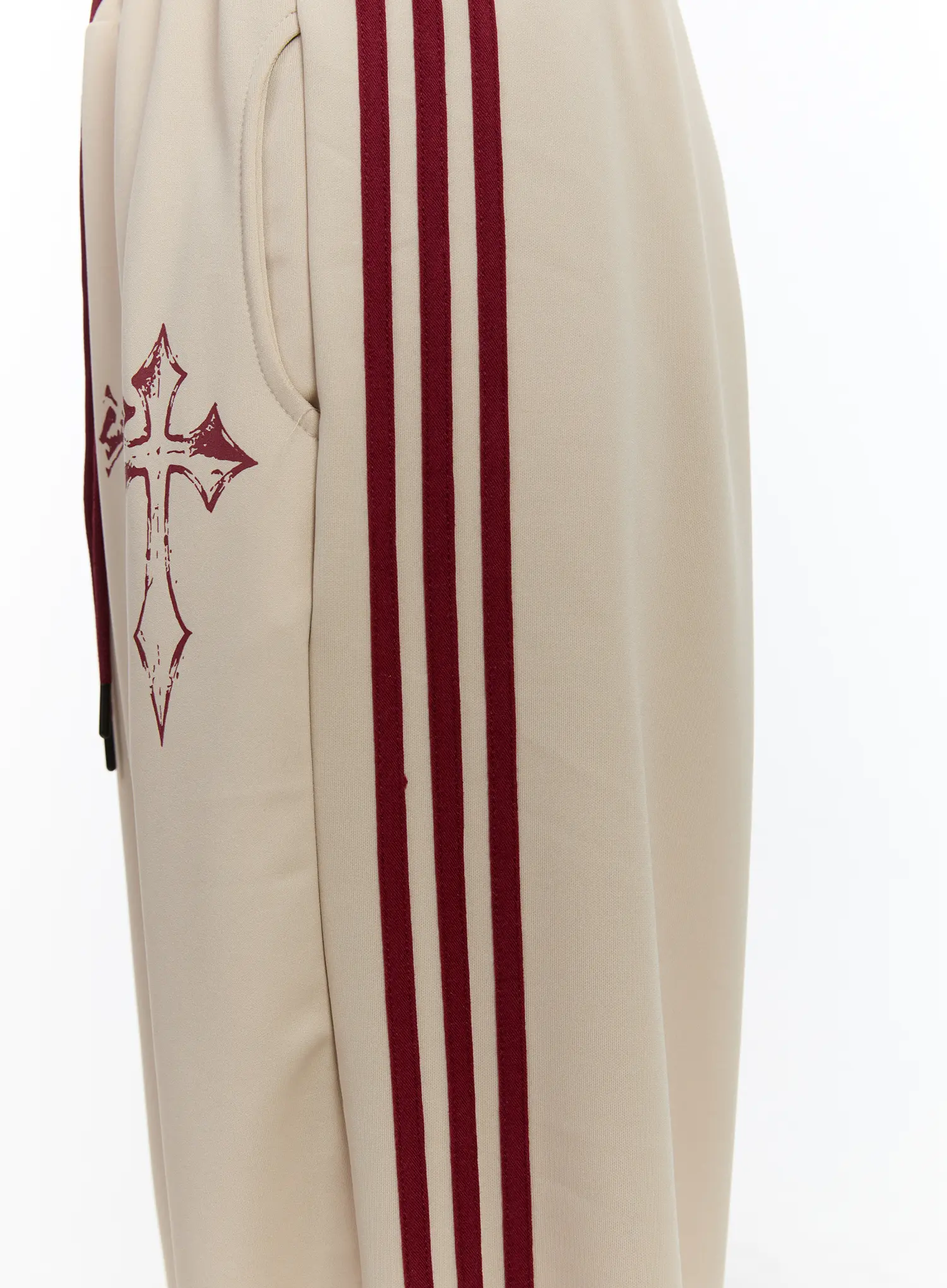 Graphic Print Wide Track Pants CA508 - Image 5