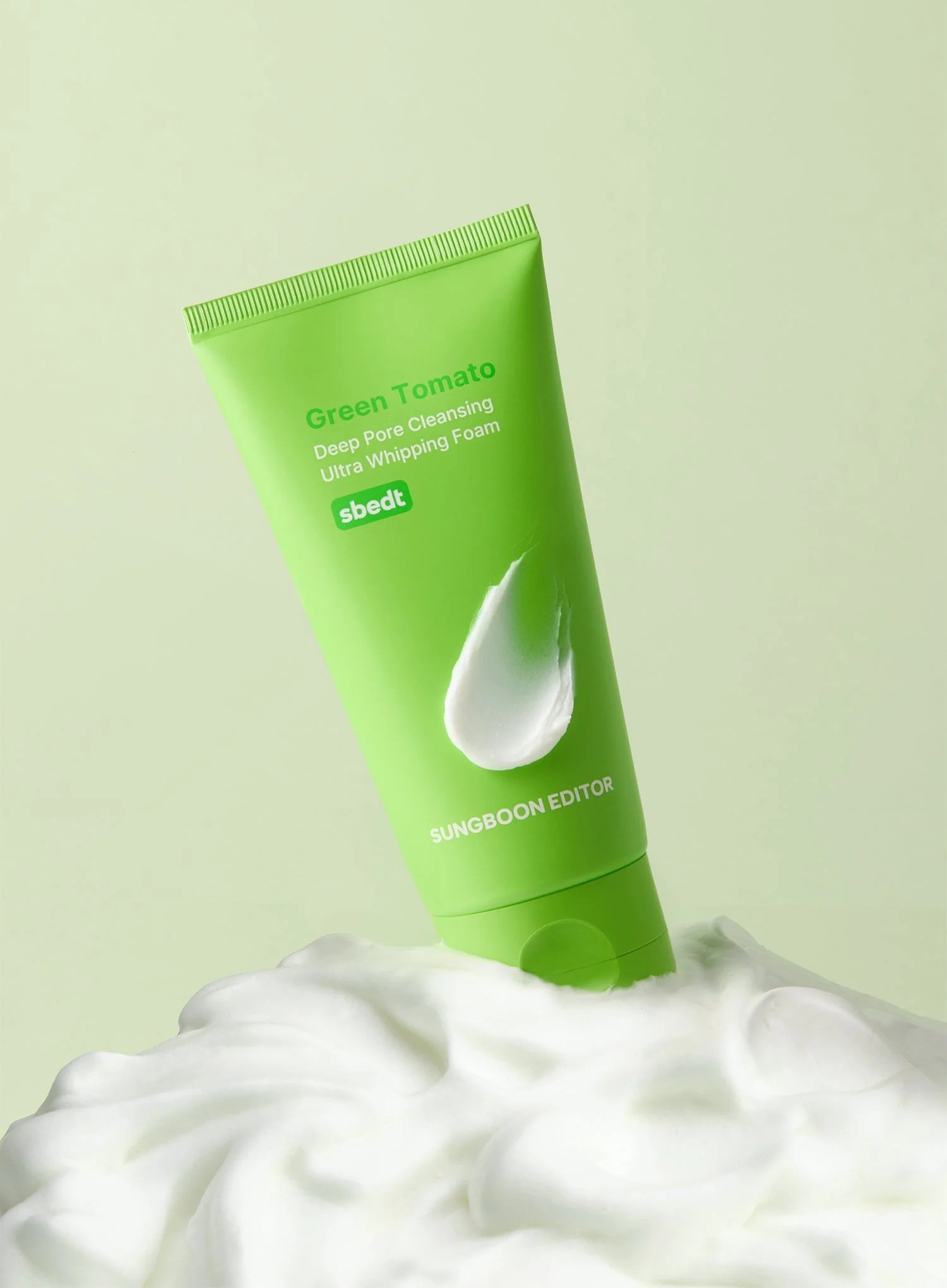 Green Tomato Deep Pore Cleansing Ultra Whipping Foam (120g) - Image 2