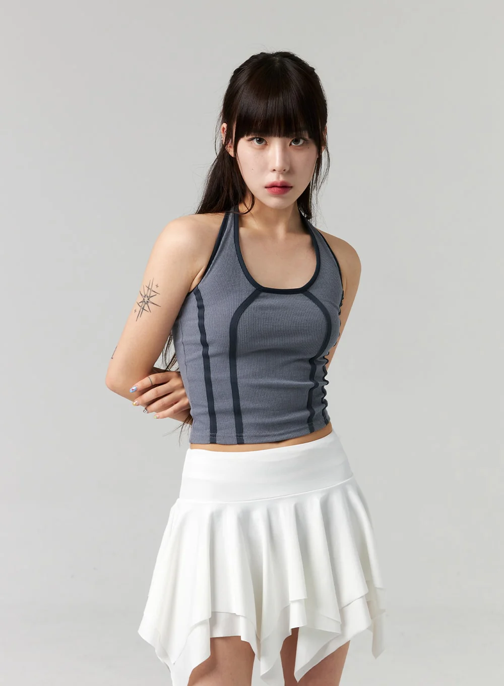 Halter Neck Stripe Top CL324 - Image 10
