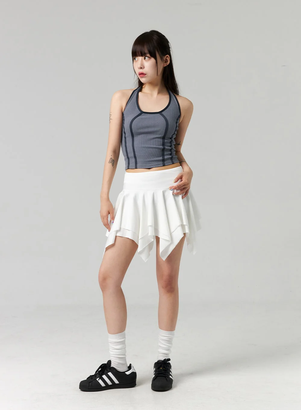 Halter Neck Stripe Top CL324 - Image 9