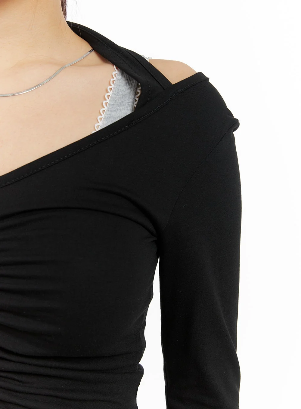 Halter Neckline Long Sleeve Top CM421 - Image 6