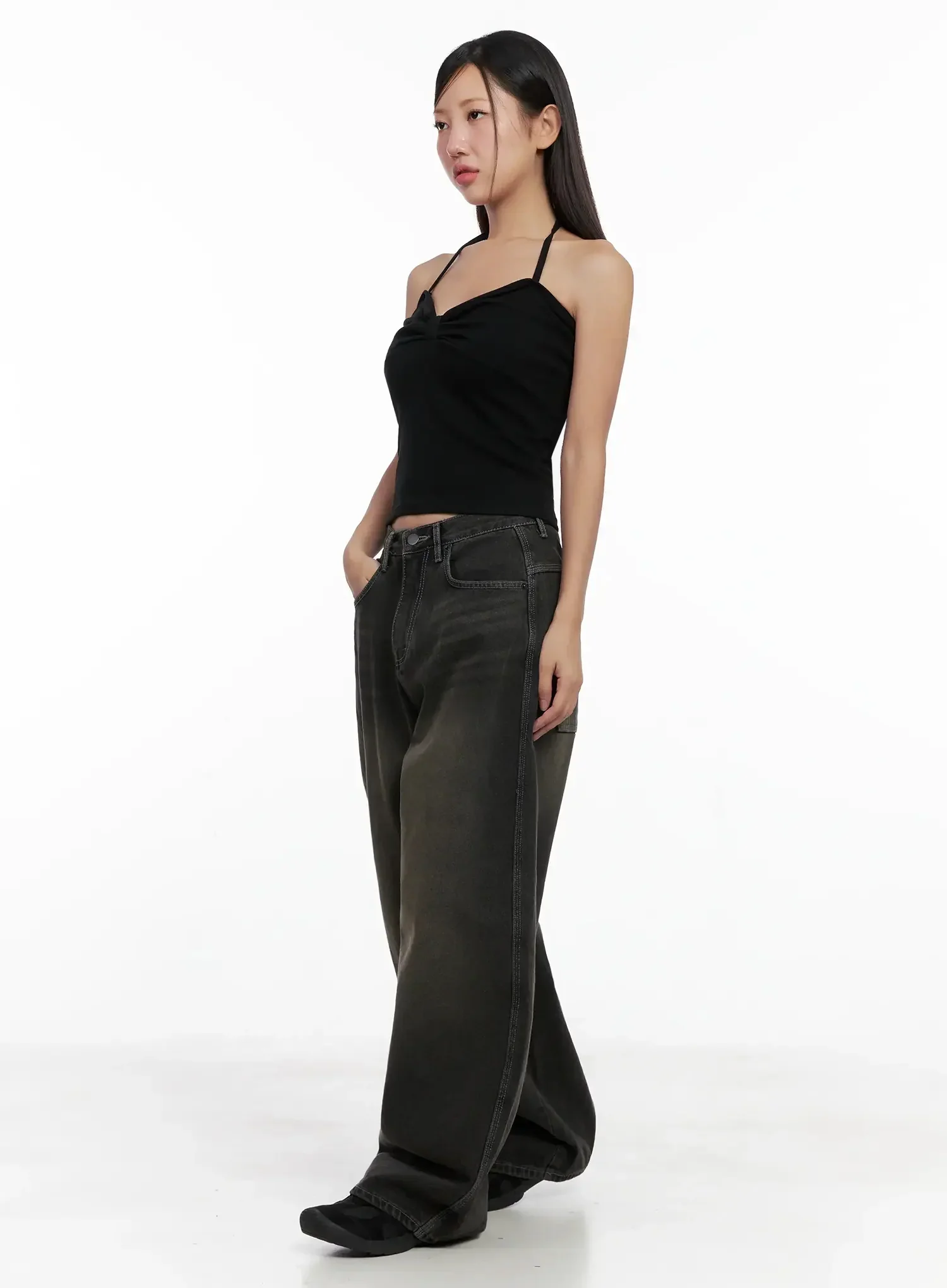 Hari Dark Washed Baggy Jeans IG527 - Image 11