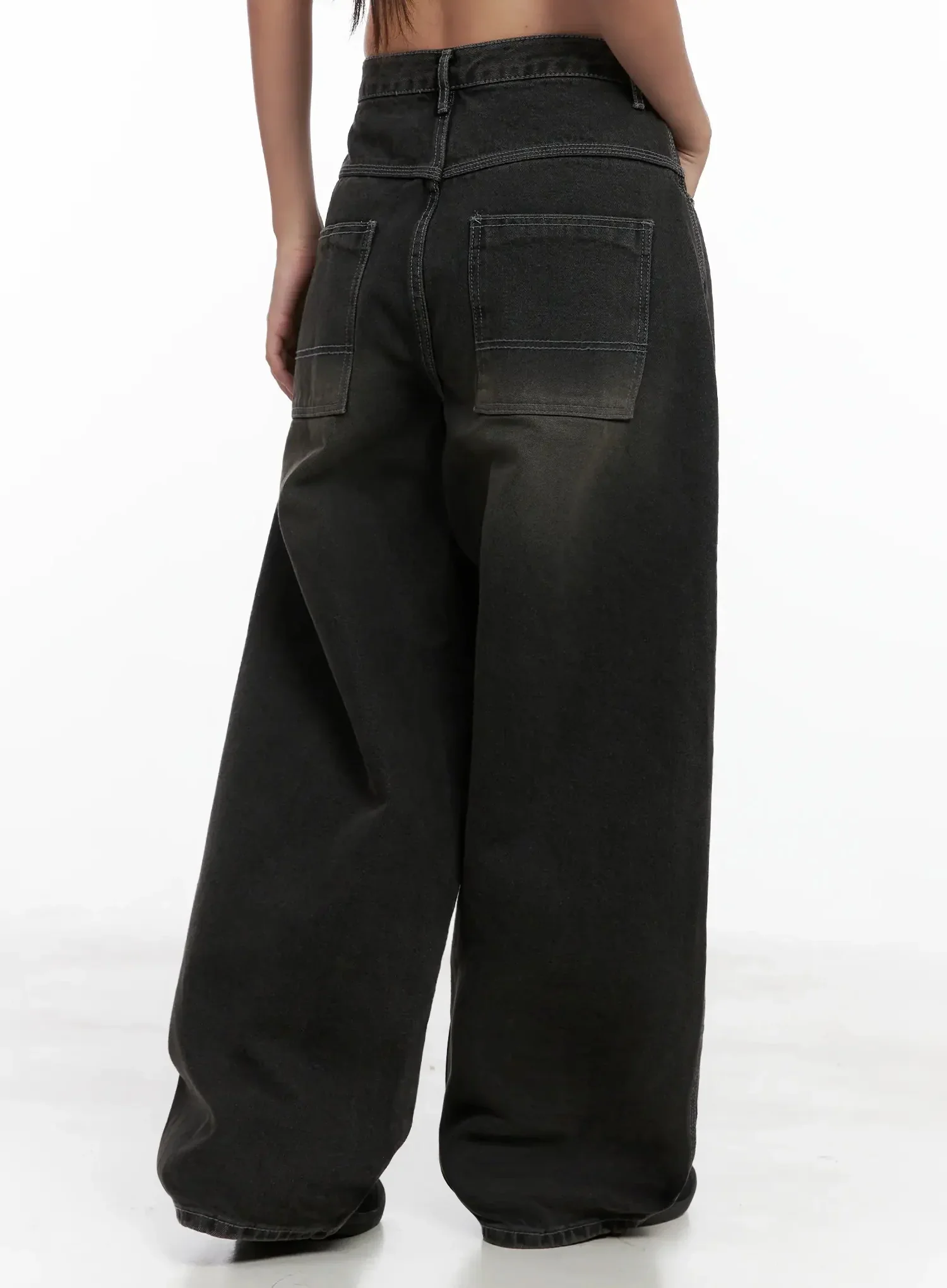 Hari Dark Washed Baggy Jeans IG527 - Image 13