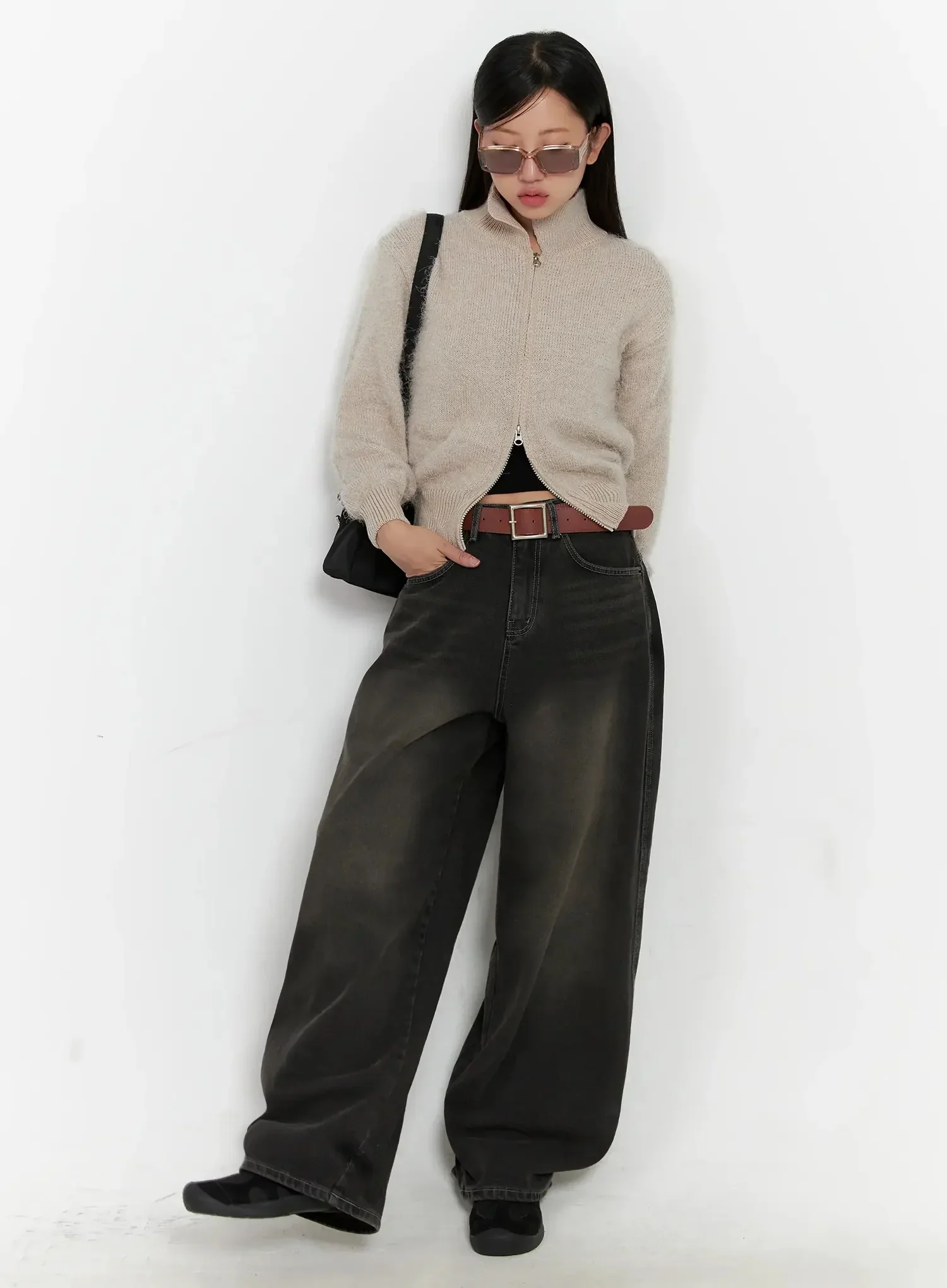 Hari Dark Washed Baggy Jeans IG527 - Image 7