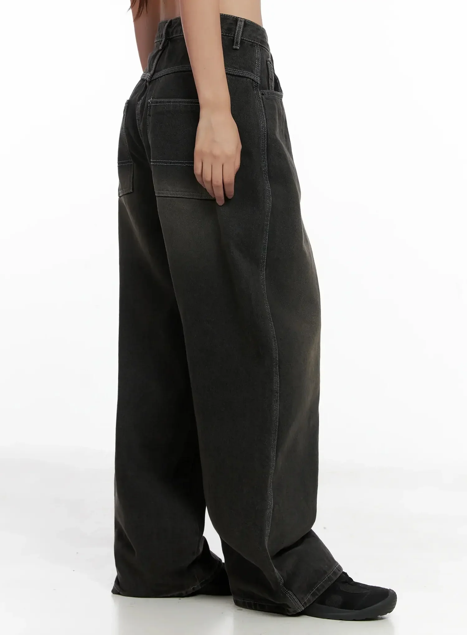 Hari Dark Washed Baggy Jeans IG527 - Image 9