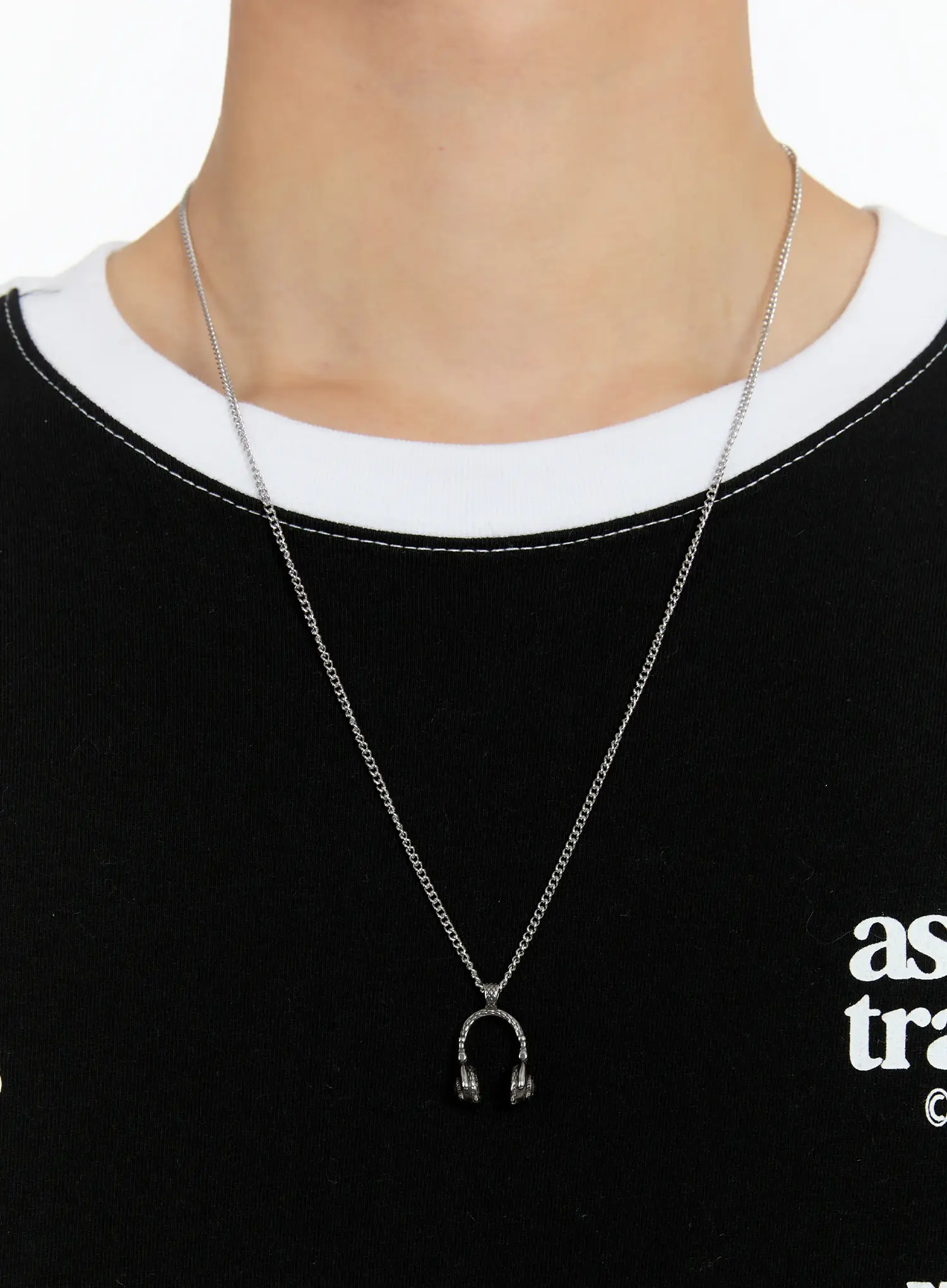 Headphone Pendant Chain Necklace ID502