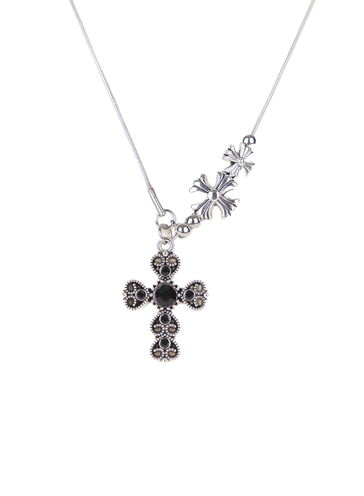 Heart Cross Necklace CL530 - Image 4