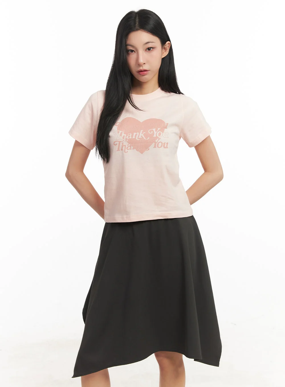 Heart Graphic Cropped T-Shirt CM504 - Image 10