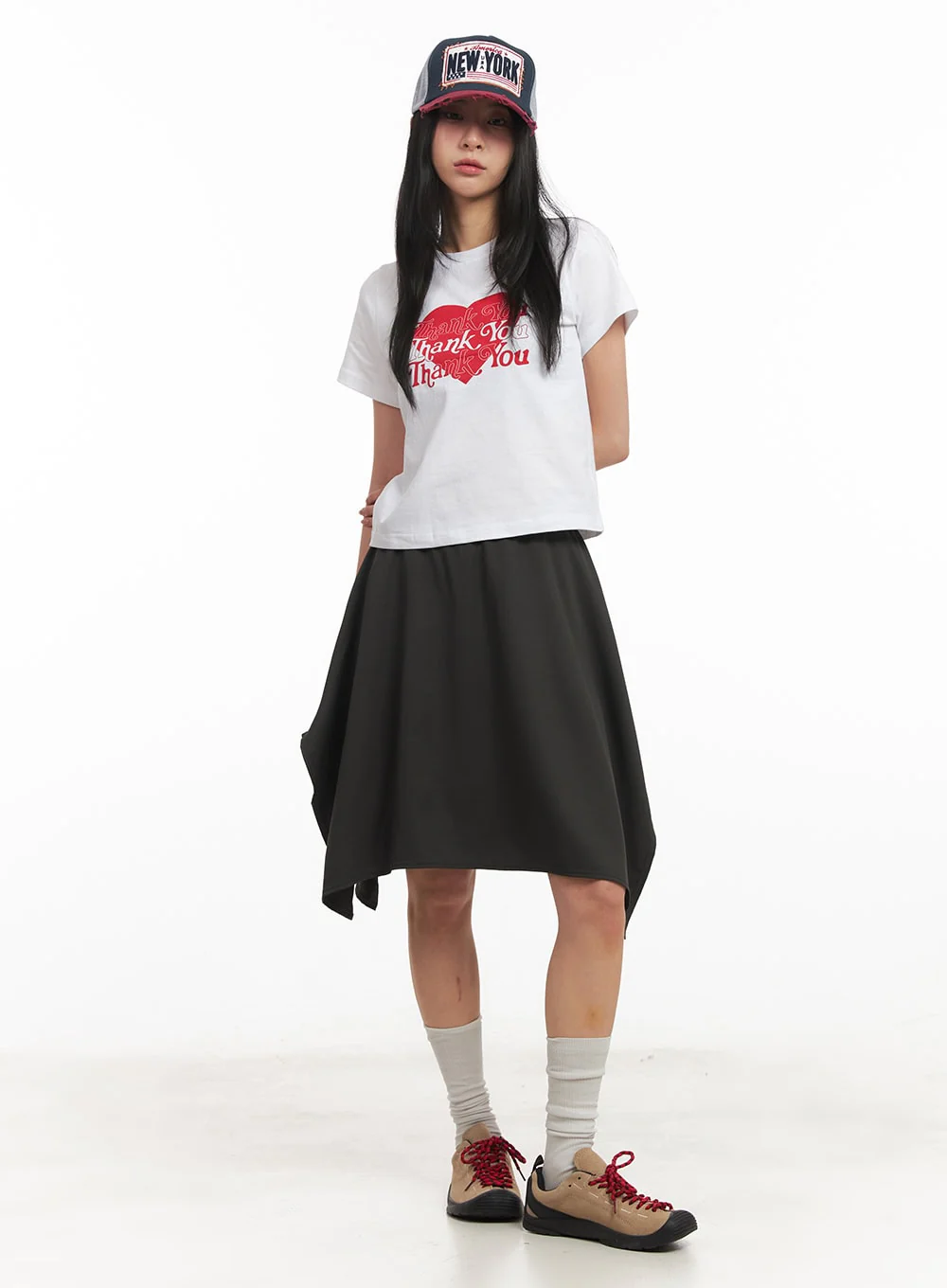 Heart Graphic Cropped T-Shirt CM504 - Image 2