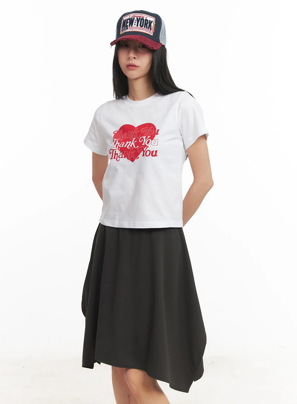 Heart Graphic Cropped T-Shirt CM504 - Image 9