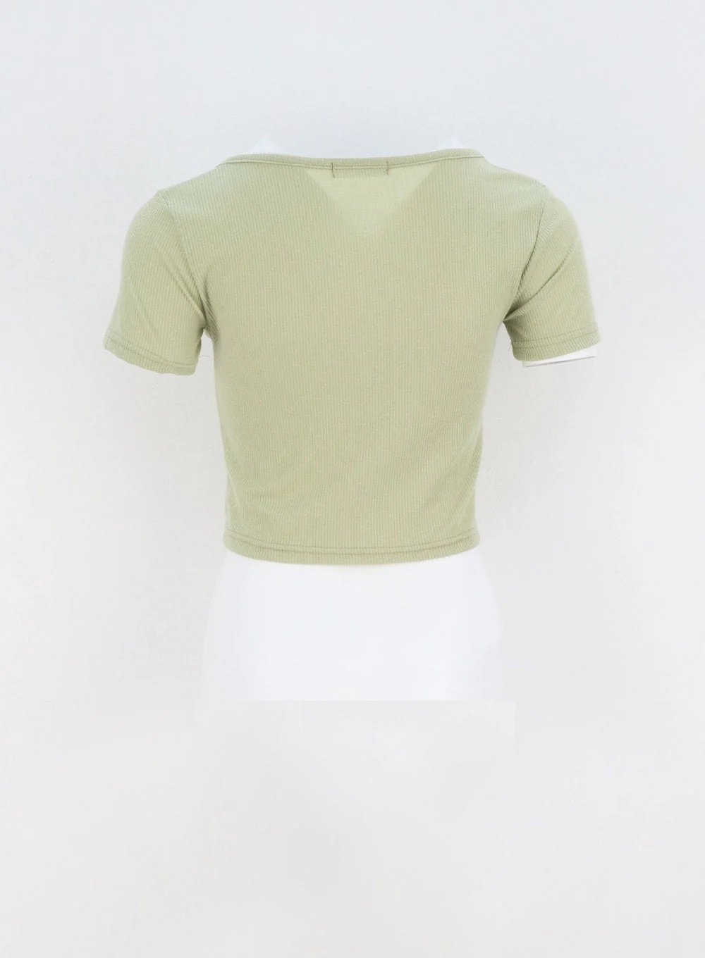 Heart Neck Cropped Tee CA320 - Image 31