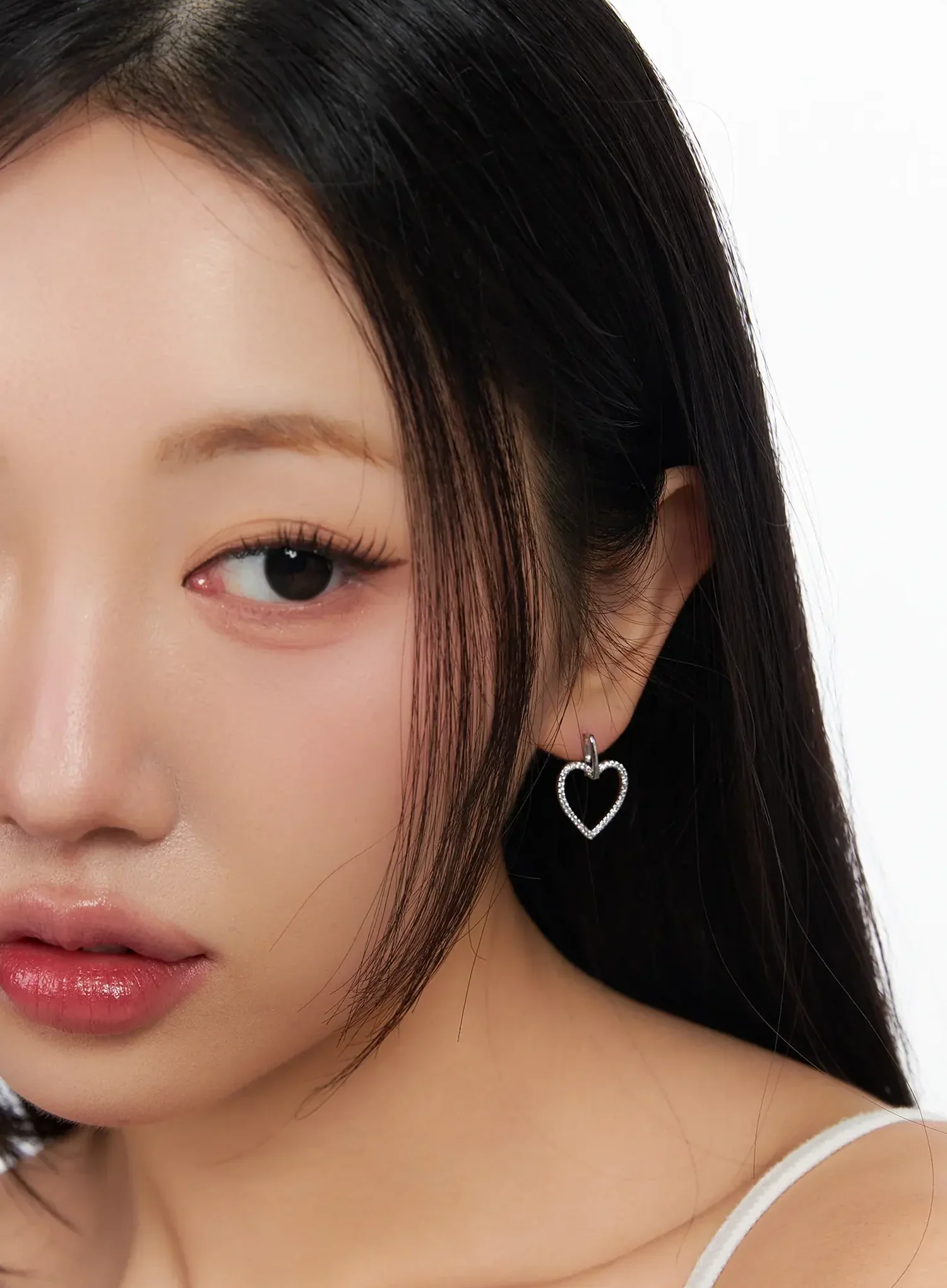 Heart Pendant Earrings IM531 - Image 2