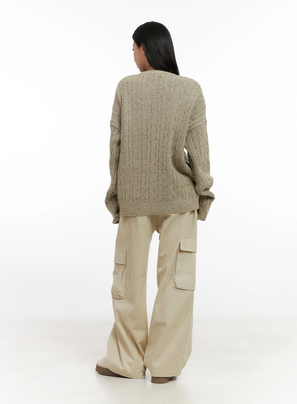 Henley Neck Long Sleeve Sweater CN416 - Image 7