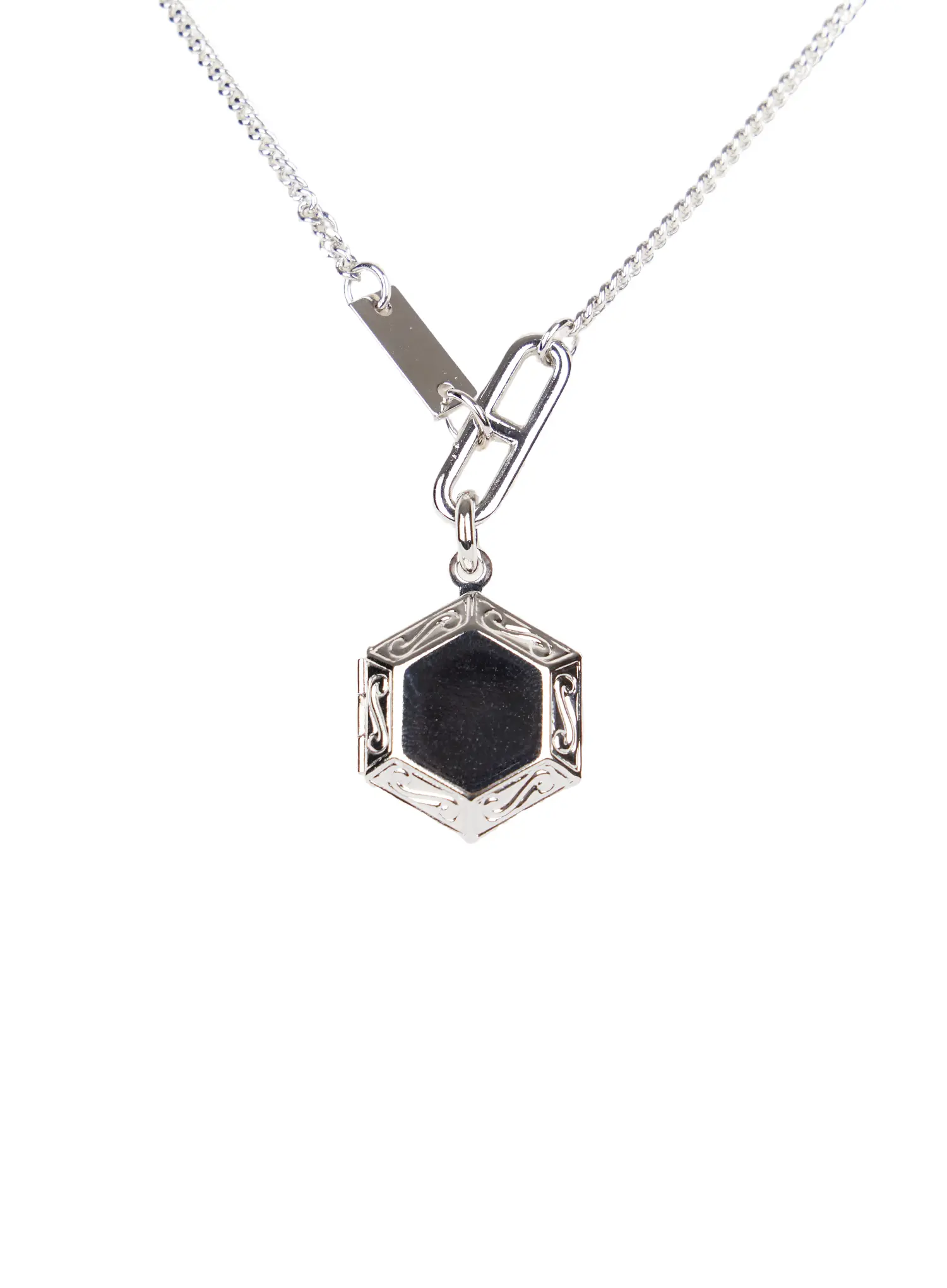 Hexagon Pendant Necklace CD530 - Image 4