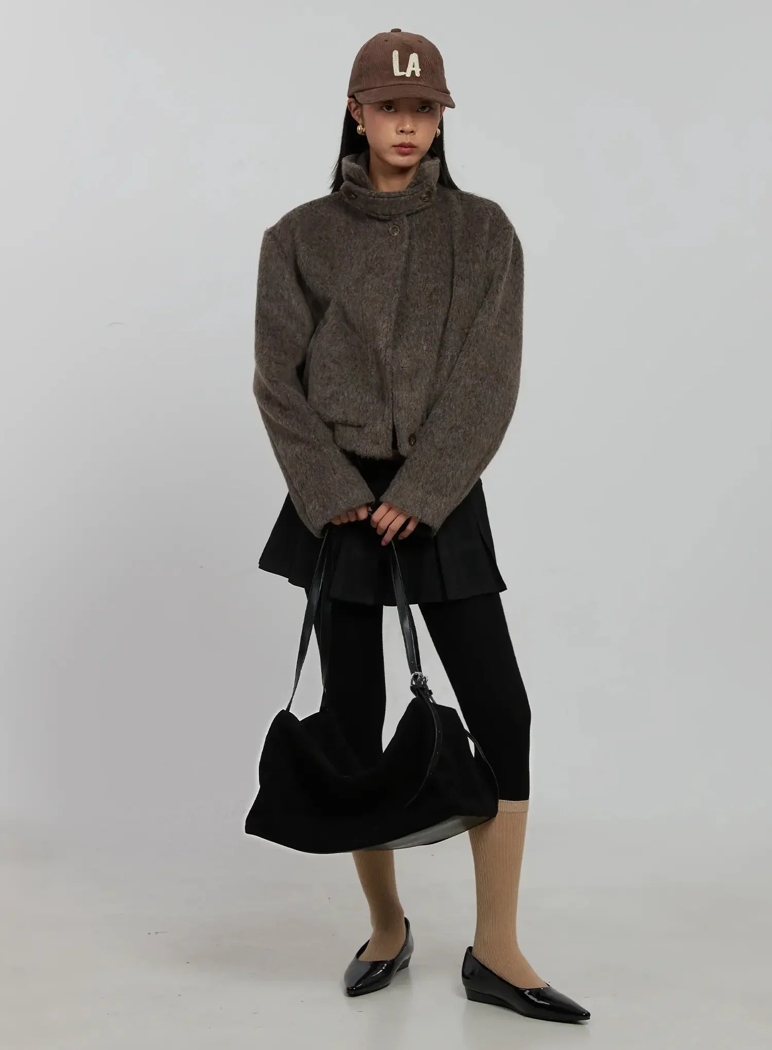 High Neck Zip Up Jacket IJ509 - Image 12