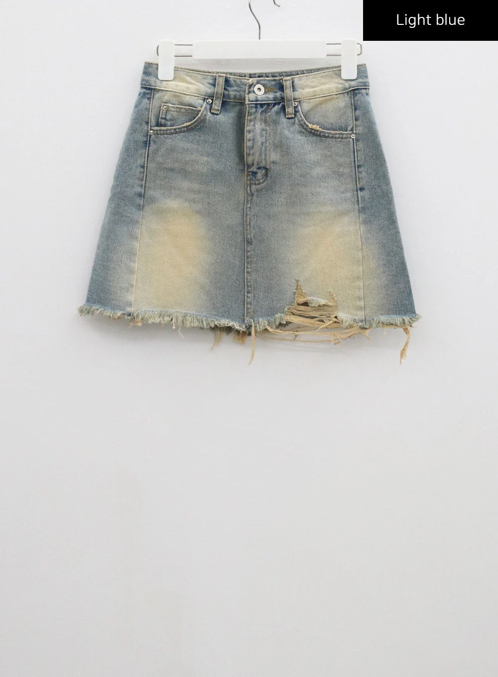 High Waist Denim Mini Skirt CF315 - Image 14