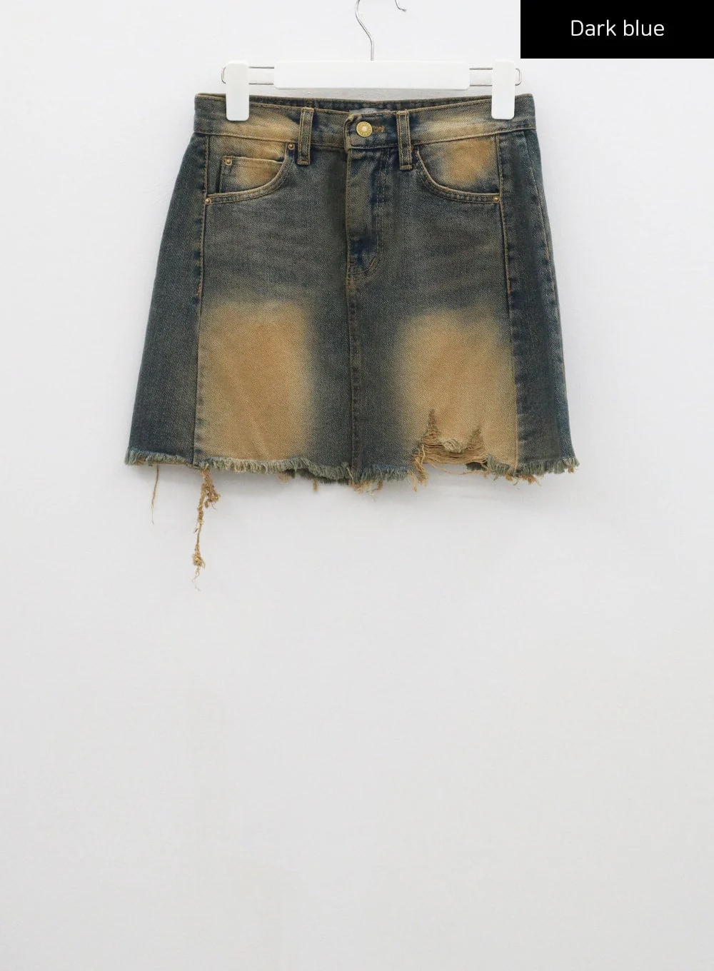 High Waist Denim Mini Skirt CF315 - Image 16