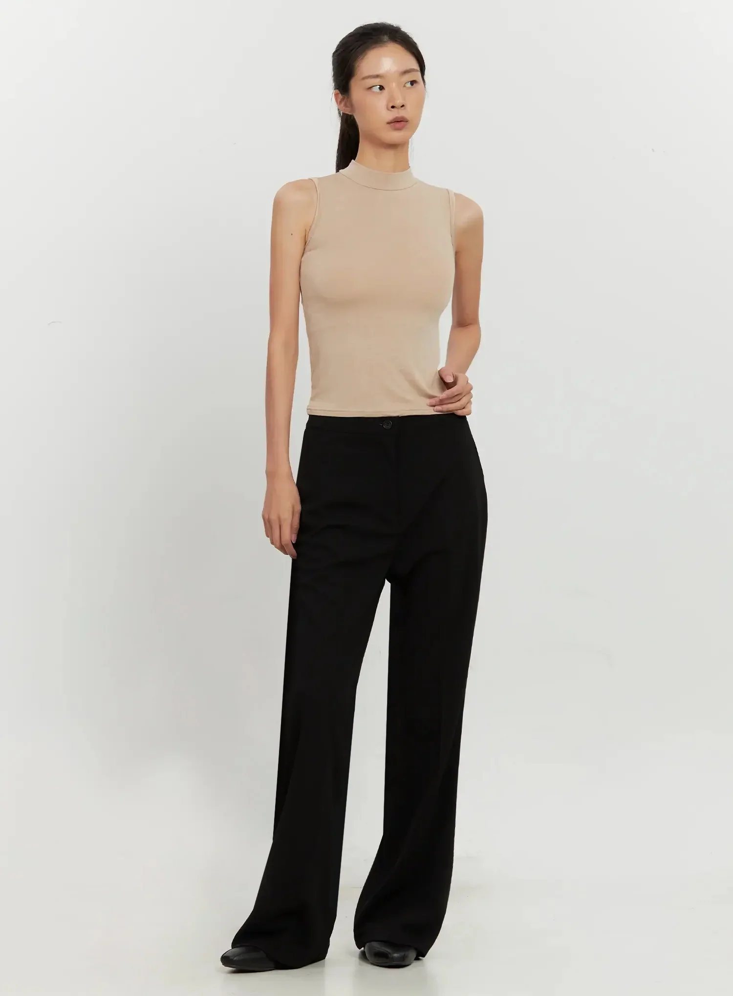 High-Waist Flare Trousers IL528 - Image 10