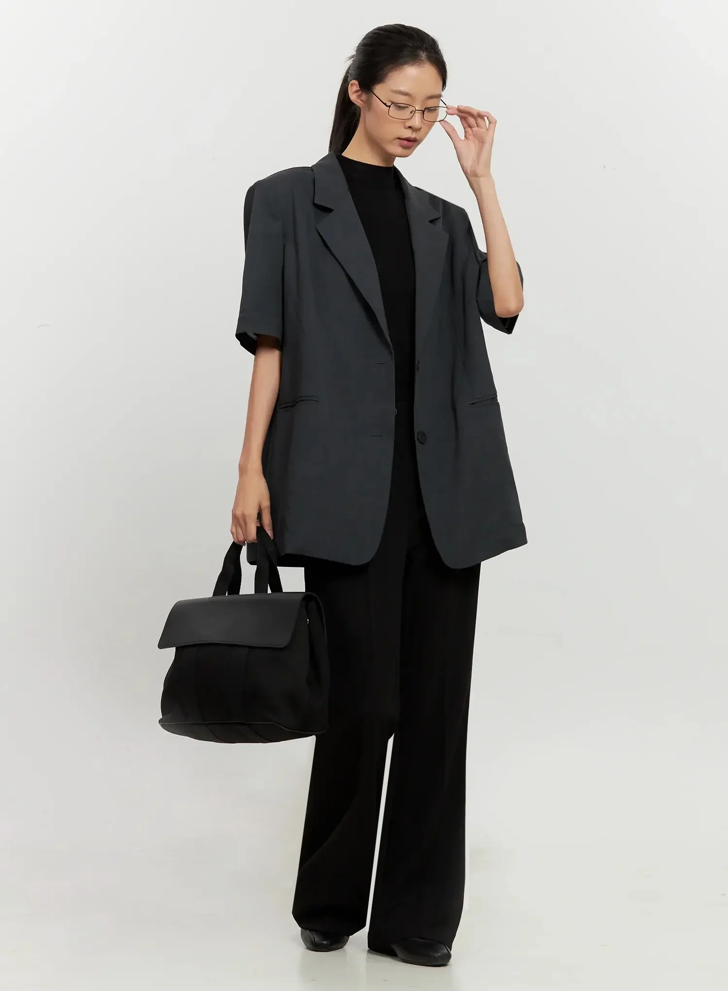 High-Waist Flare Trousers IL528 - Image 14