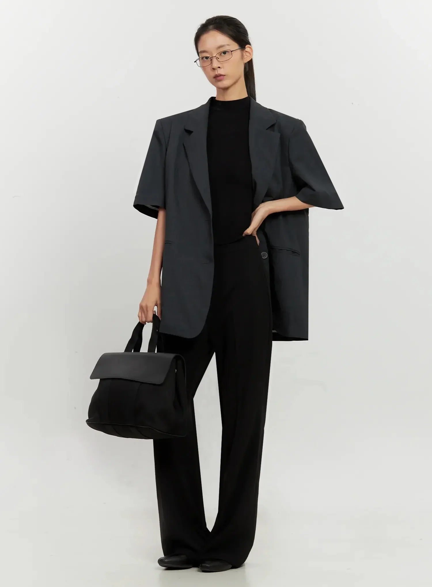 High-Waist Flare Trousers IL528 - Image 2