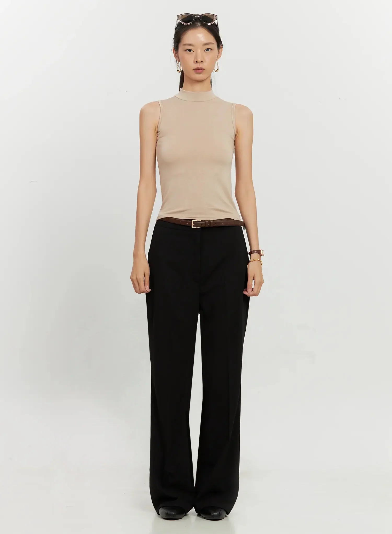 High-Waist Flare Trousers IL528 - Image 20