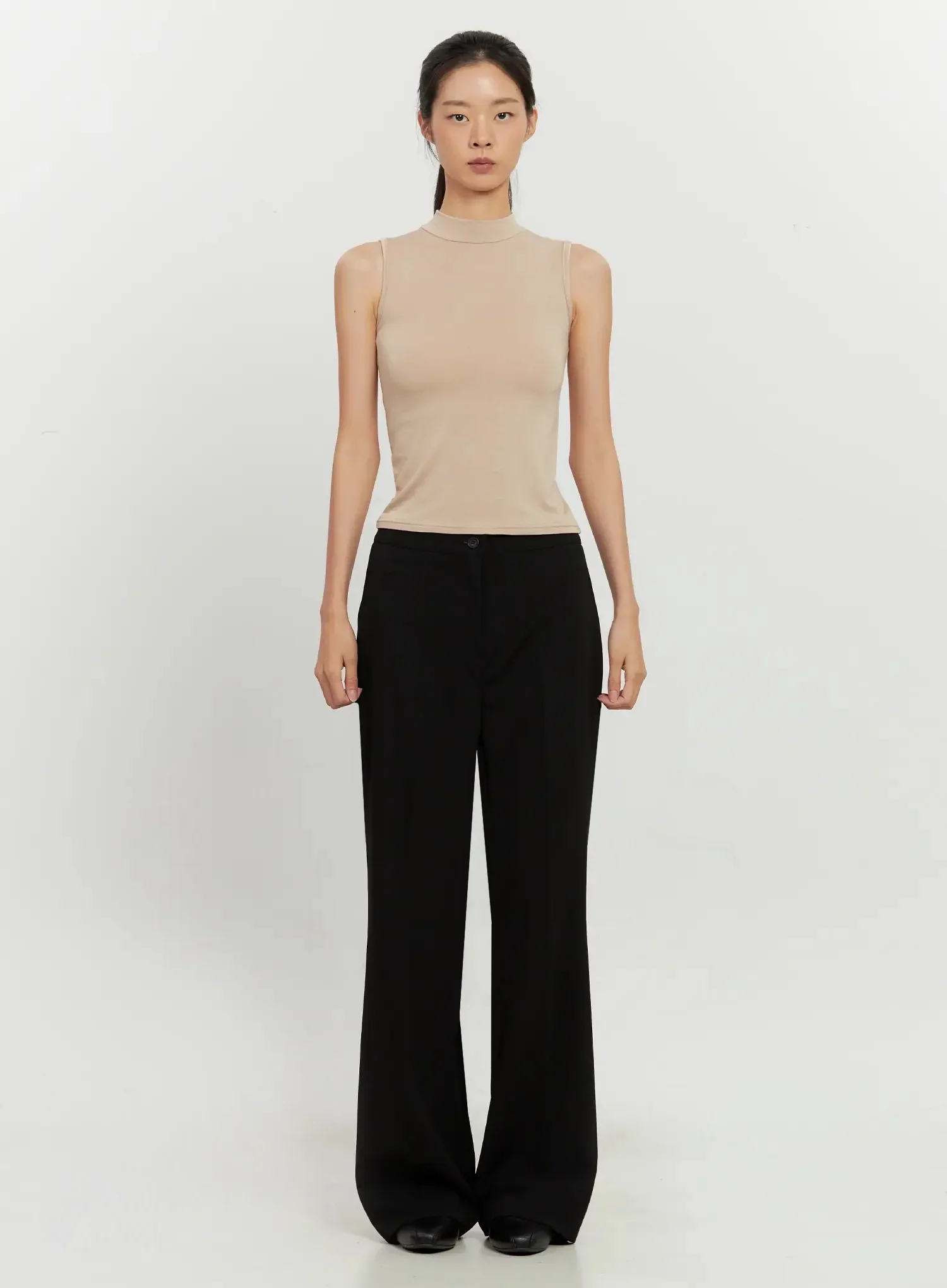 High-Waist Flare Trousers IL528 - Image 4