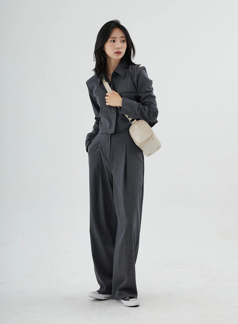 High Waist Maxi Tailored Pants ON11 - Image 8