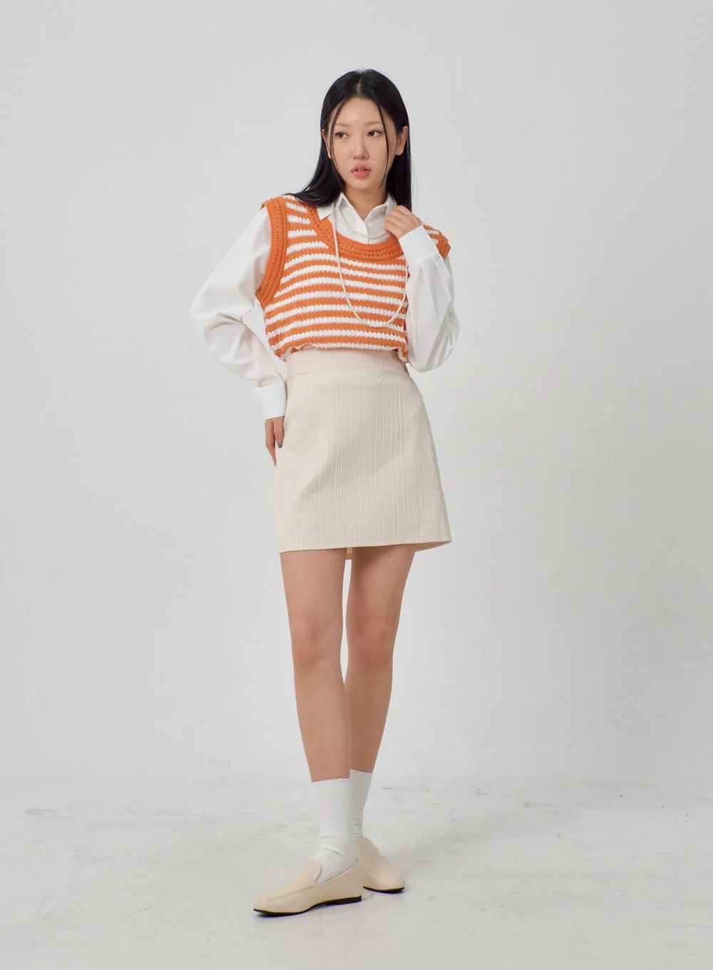 High Waist Mini Skirt IM315 - Image 2