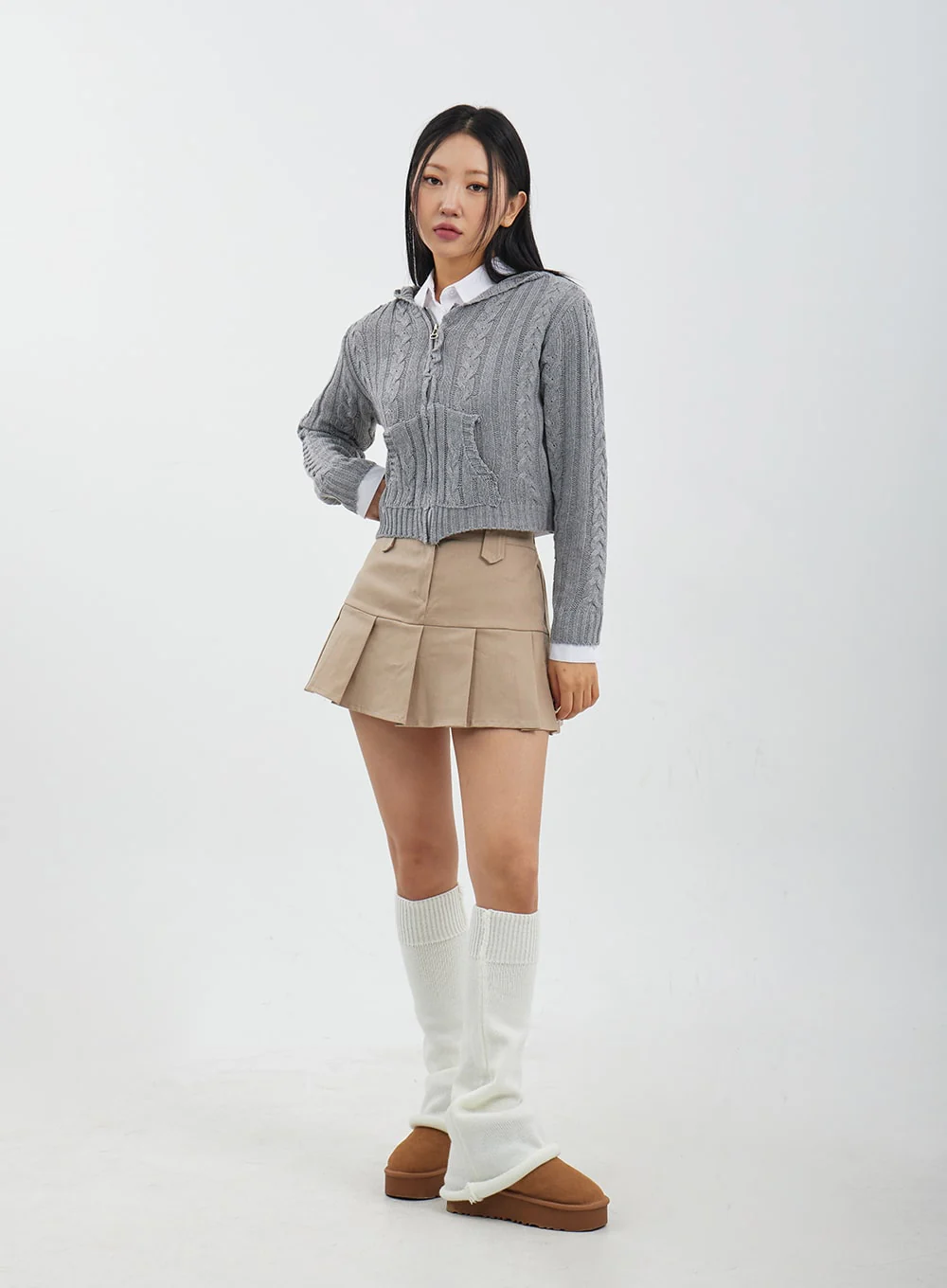 High Waist Pleated Mini Skirt CJ317 - Image 10