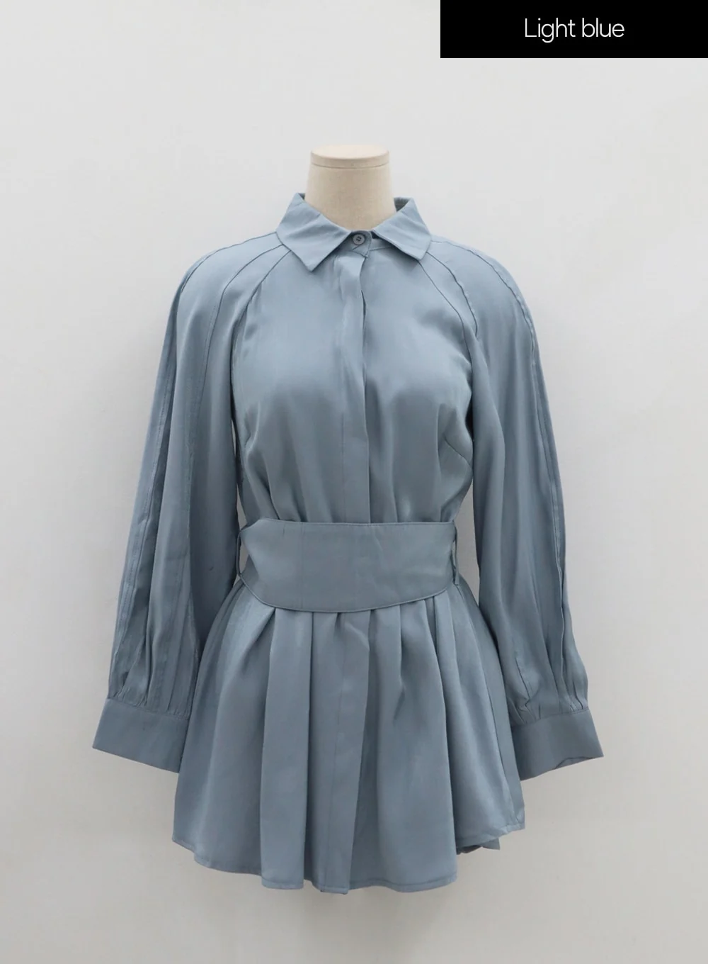 High Waist Ribbon Shirt And Pants Set IN08 - Image 24