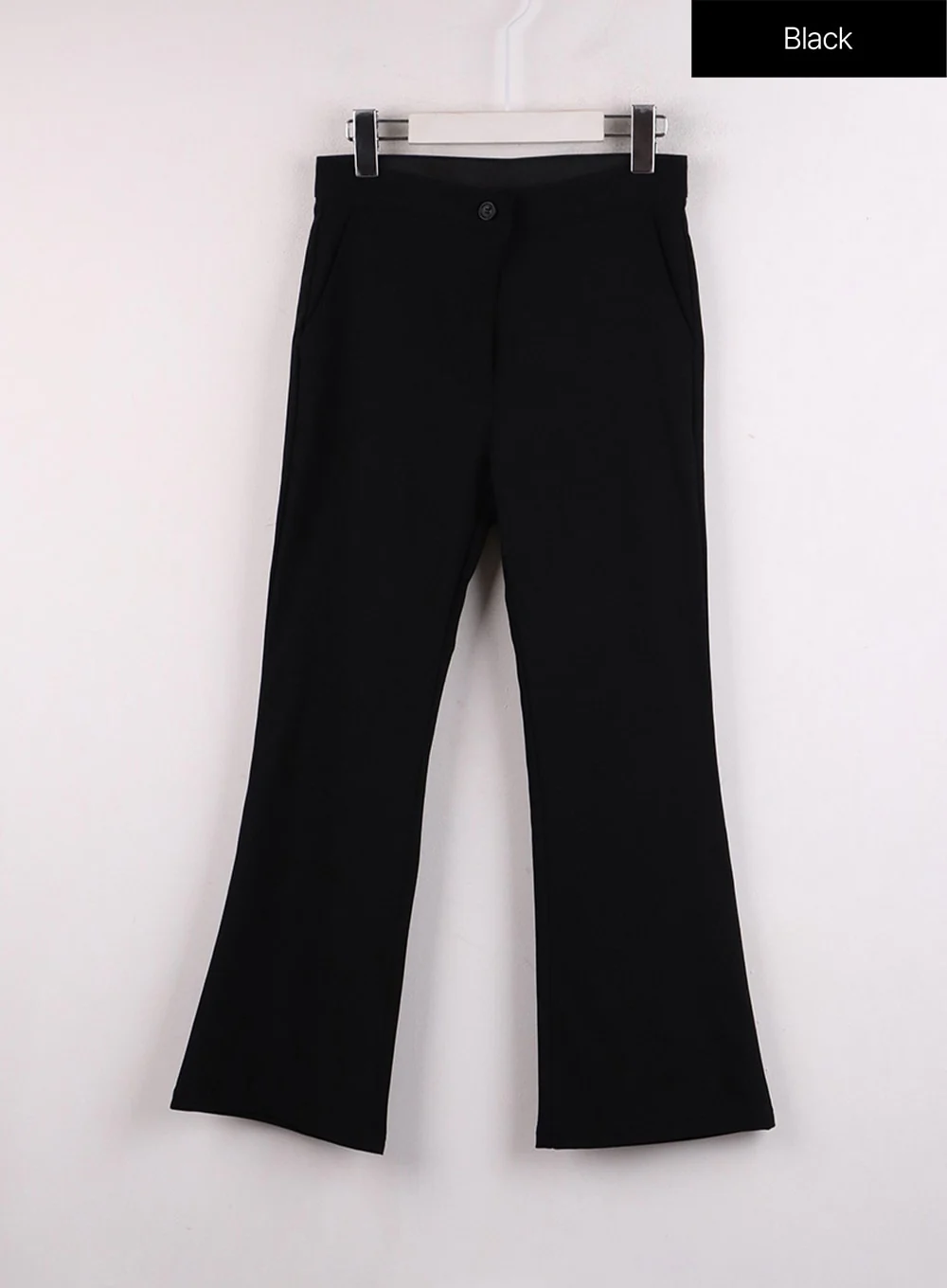 High Waist Solid Flared Trousers IF402 - Image 8