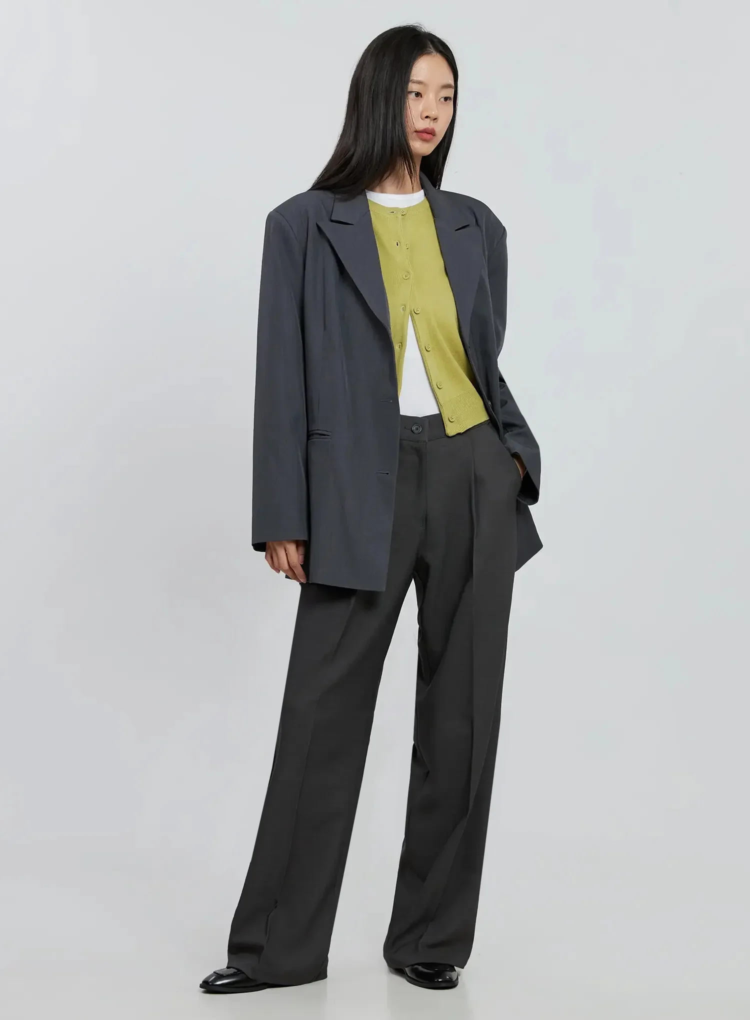 High Waist Tailored Pants IN507 - Image 14