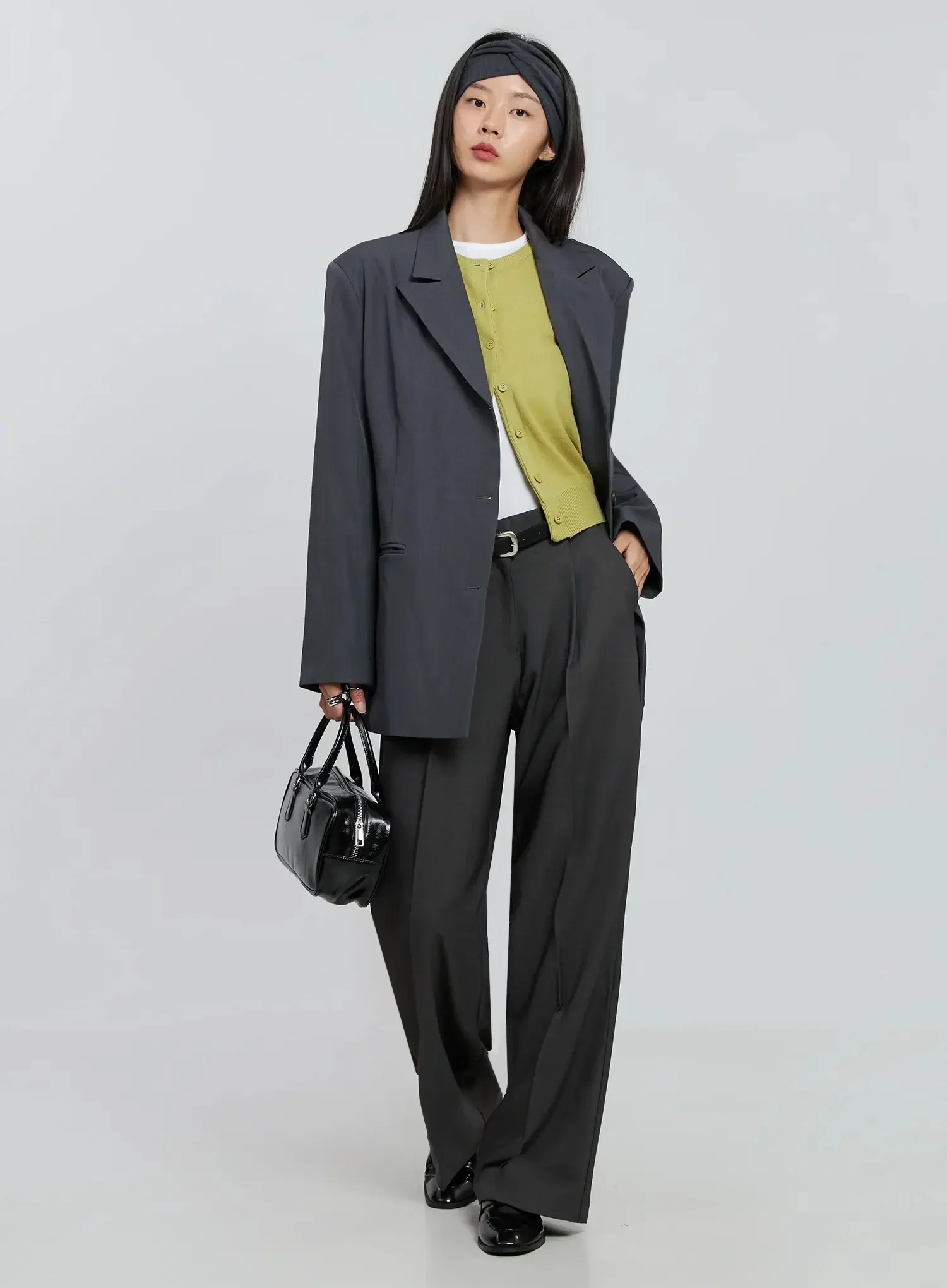 High Waist Tailored Pants IN507 - Image 15