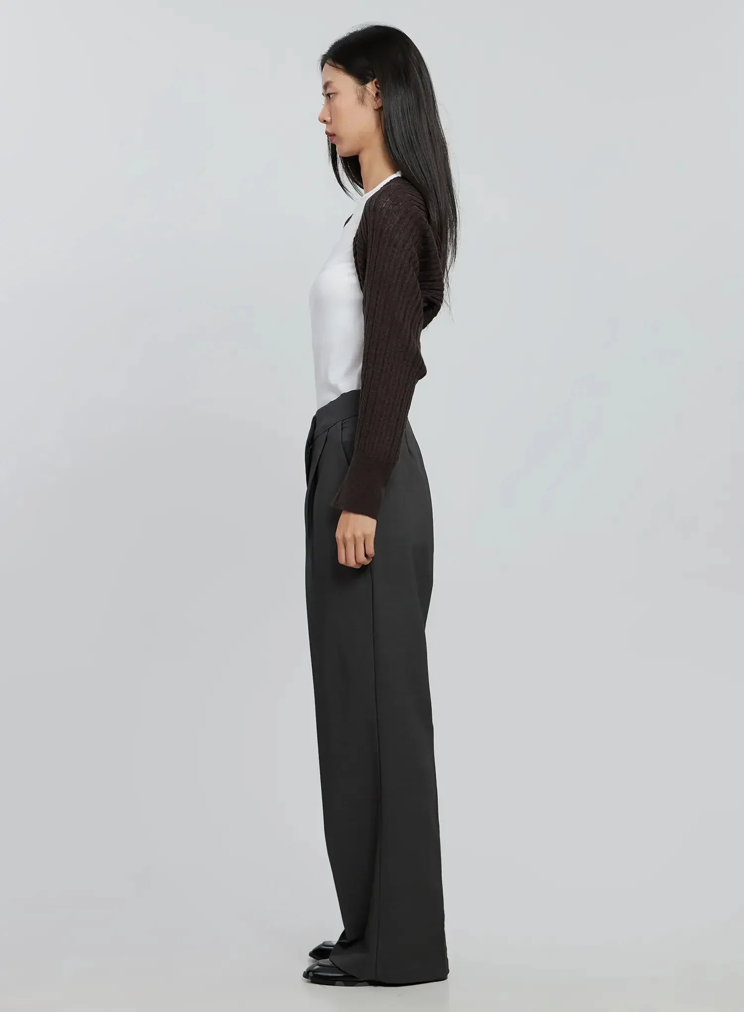 High Waist Tailored Pants IN507 - Image 8