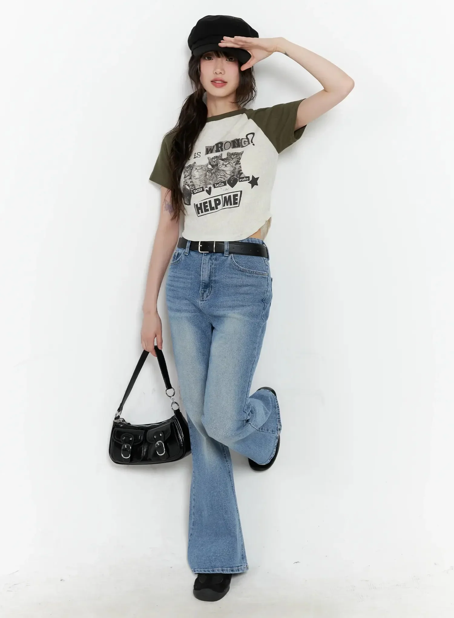 Hikaru High-Waist Flare Jeans IL531 - Image 14