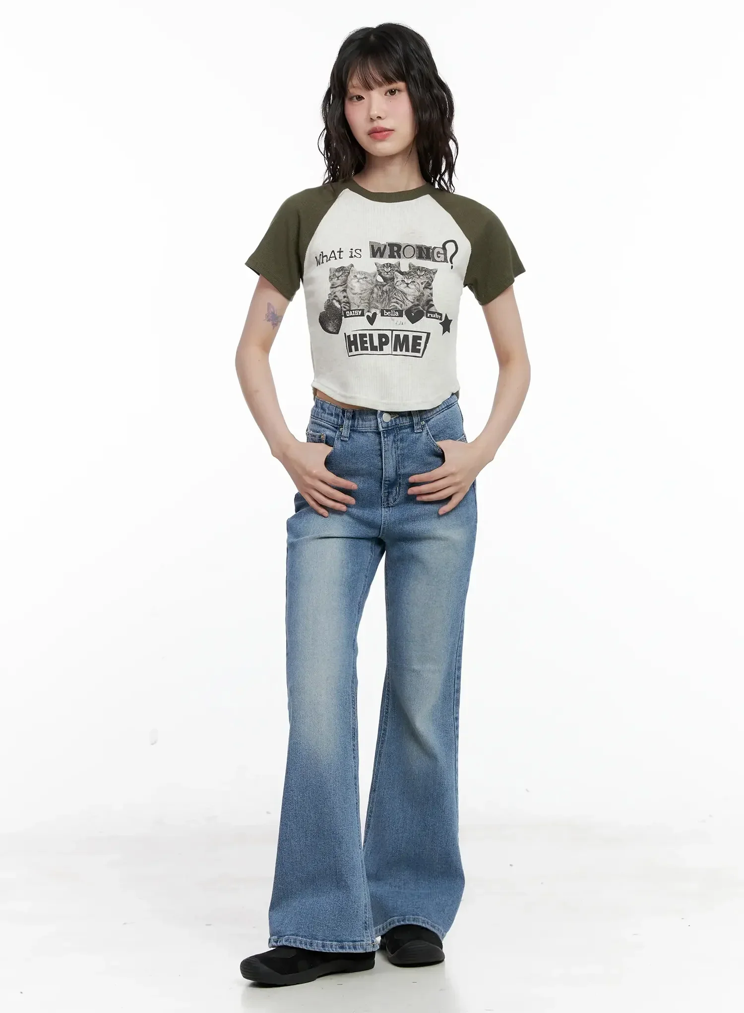 Hikaru High-Waist Flare Jeans IL531 - Image 5
