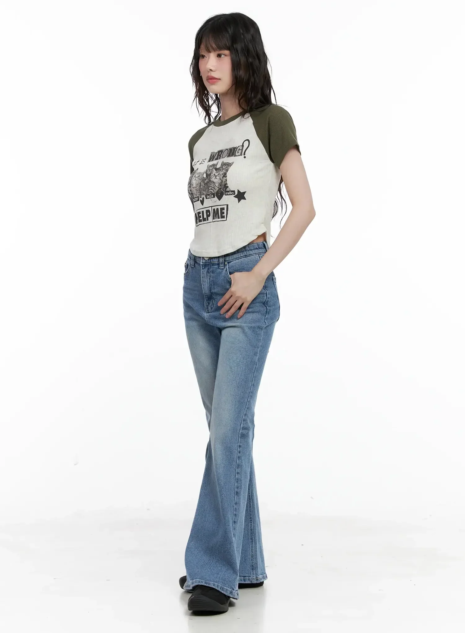 Hikaru High-Waist Flare Jeans IL531 - Image 6