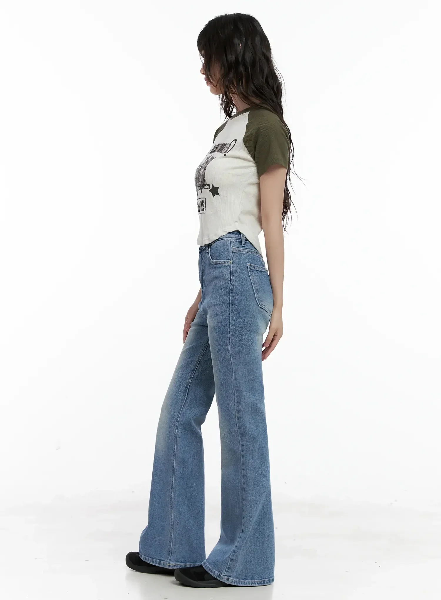 Hikaru High-Waist Flare Jeans IL531 - Image 7